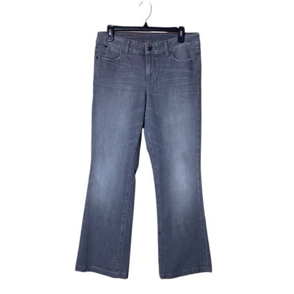 Talbots Women Signature Boot Cut Jean Size 8 Western Cowgirl Rodeo Charcoal - Picture 1 of 7